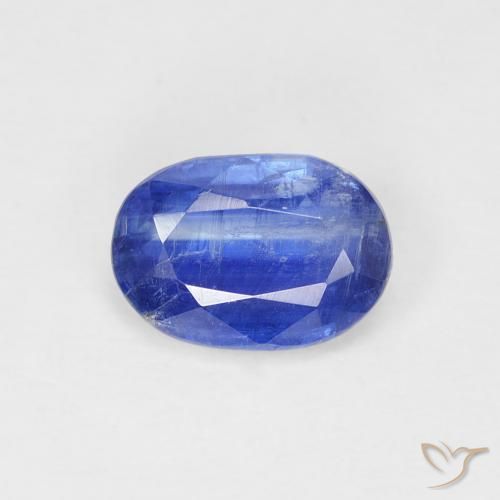 1.05ct 天然 暗蓝色 蓝晶石, 椭圆形, SI