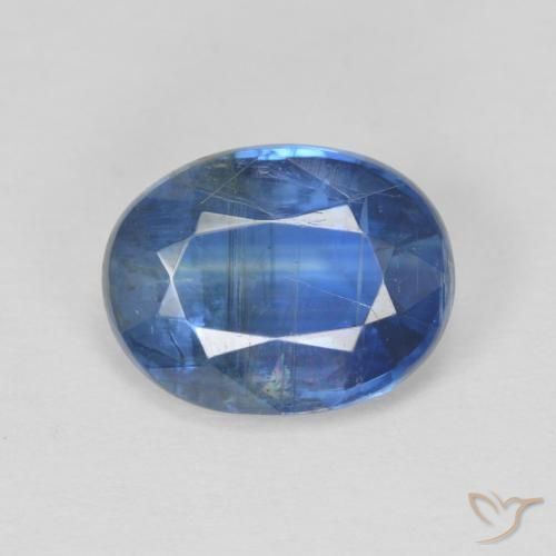 3.01ct 天然 深蓝色 蓝晶石, 椭圆形, SI