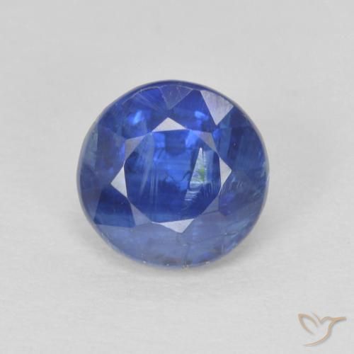 1.32ct 天然 深蓝色 蓝晶石, 圆形的, SI