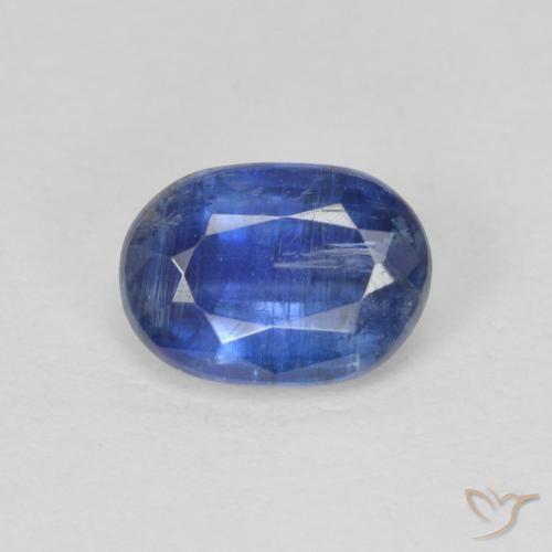 1.04ct 天然 暗蓝色 蓝晶石, 椭圆形, SI