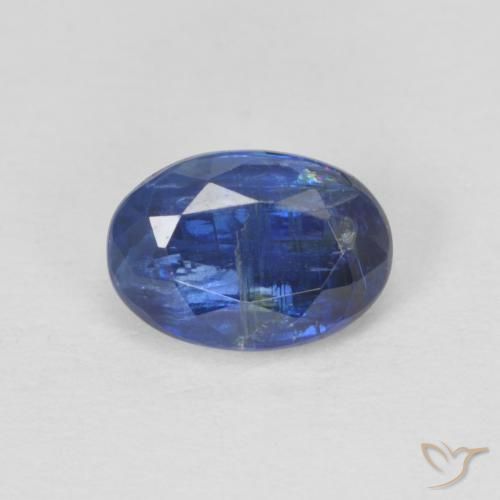 1.21ct 天然 暗蓝色 蓝晶石, 椭圆形, SI