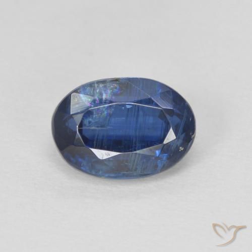 1.32ct 天然 暗蓝色 蓝晶石, 椭圆形, SI