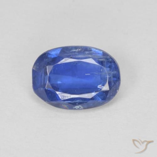 0.91ct 天然 暗蓝色 蓝晶石, 椭圆形, SI