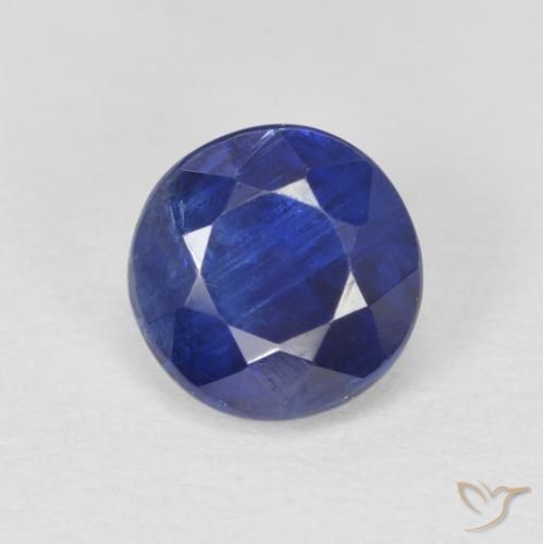 1.22ct 天然 深蓝色 蓝晶石, 圆形的, SI