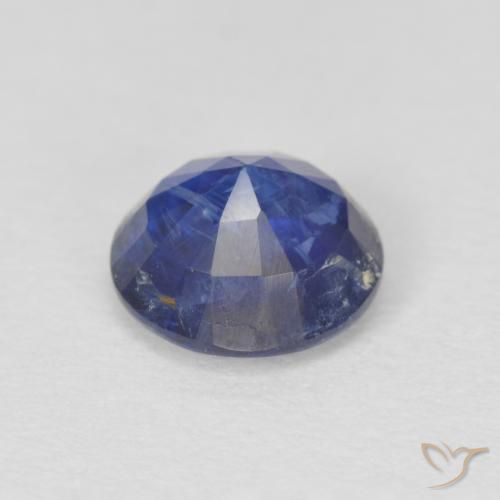 1.12克拉天然蓝晶石，圆形的，SI