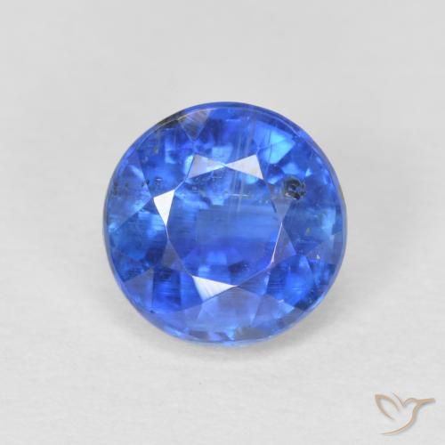 1.27ct 天然 海军蓝 蓝晶石, 圆形的, SI