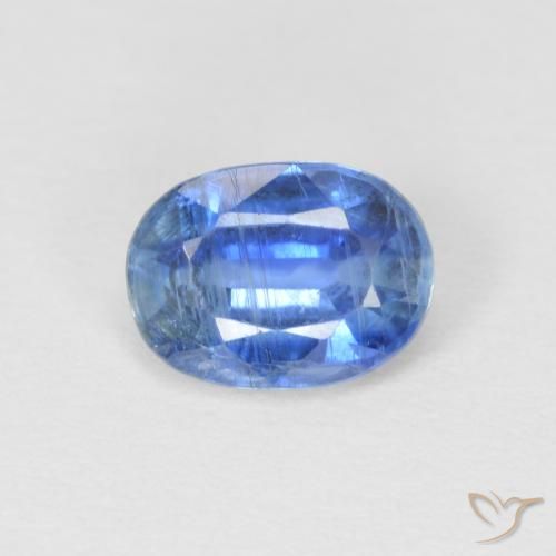 0.99ct 天然 海军蓝 蓝晶石, 椭圆形, SI