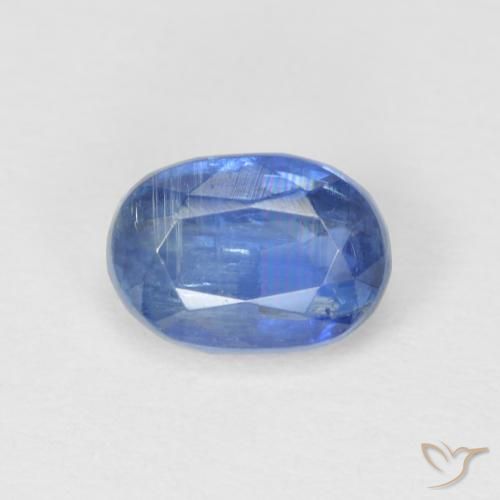 1.26ct 天然 浅海军蓝 蓝晶石, 椭圆形, SI