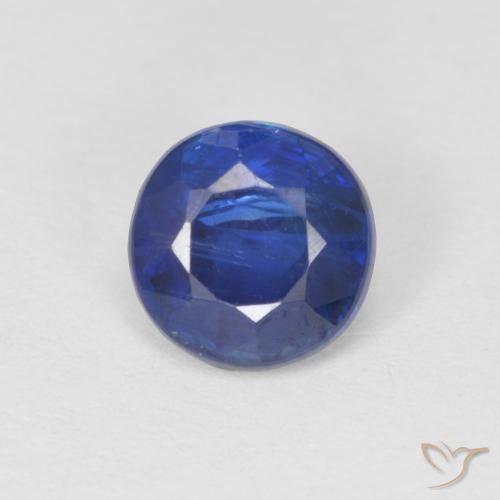 1.09ct 天然 深蓝色 蓝晶石, 圆形的, SI