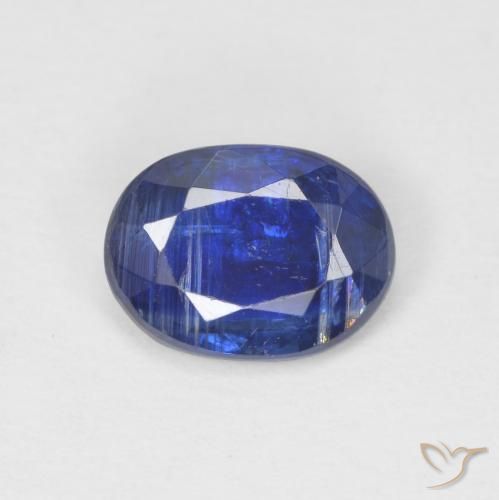 0.88ct 天然 海军蓝 蓝晶石, 椭圆形, SI