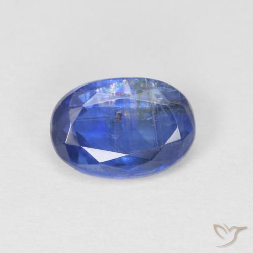 1.07ct 天然 暗蓝色 蓝晶石, 椭圆形, SI