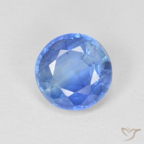 1.06ct 天然 淡蓝色 蓝晶石, 圆形的, SI