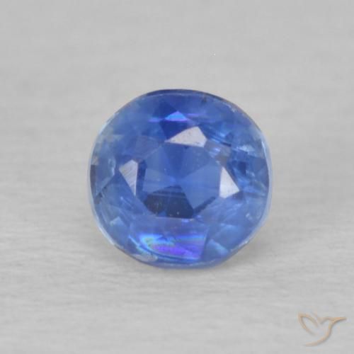 0.36ct 天然 海军蓝 蓝晶石, 圆形的, VS