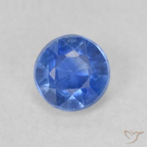 0.32ct 天然 中蓝 蓝晶石, 圆形的, VS