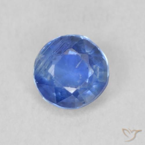 0.28ct 天然 暗蓝色 蓝晶石, 圆形的, VS