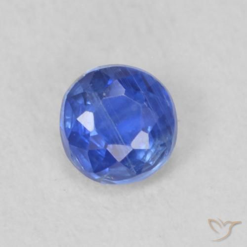 0.26ct 天然 暗蓝色 蓝晶石, 圆形的, VS