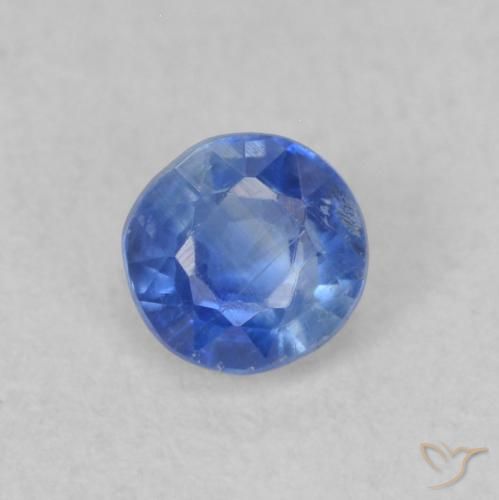 0.31ct 天然 暗蓝色 蓝晶石, 圆形的, VS-SI