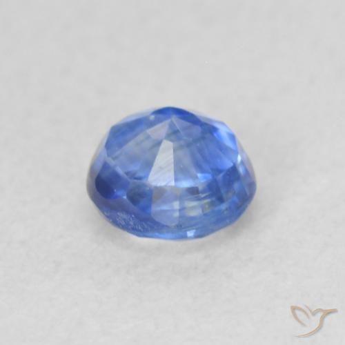 0.35克拉天然蓝晶石，圆形的，VS