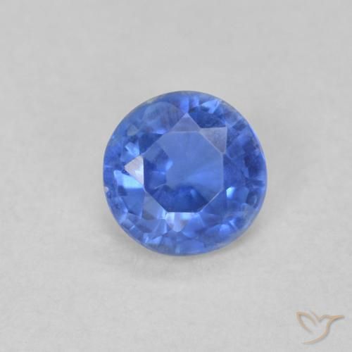 0.28ct 天然 浅海军蓝 蓝晶石, 圆形的, VS-SI