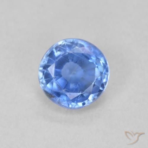 0.34ct 天然 淡蓝色 蓝晶石, 圆形的, VS-SI