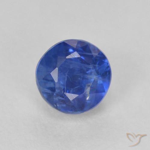 0.53ct 天然 真正的蓝 蓝晶石, 圆形的, SI