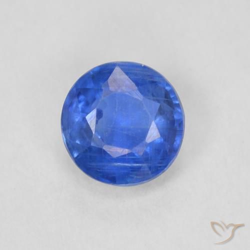 0.35ct 天然 深蓝色 蓝晶石, 圆形的, SI