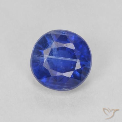 0.43ct 天然 深蓝色 蓝晶石, 圆形的, SI