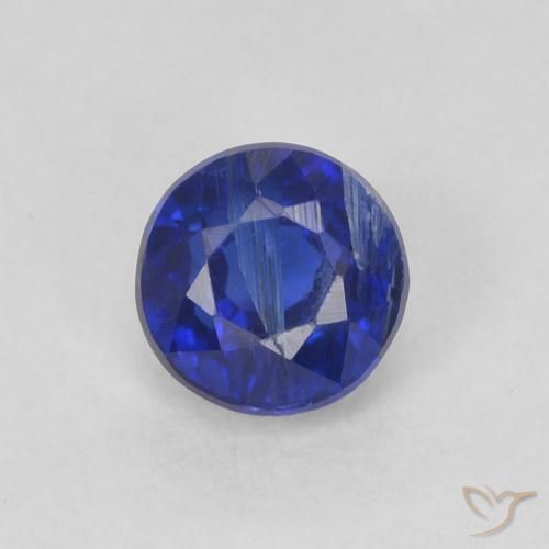 0.44ct 天然 皇家蓝色 蓝晶石, 圆形的, SI