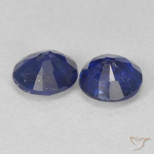 1.12克拉天然蓝晶石，圆形的，SI