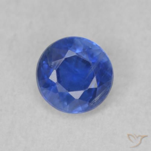 0.42ct 天然 淡蓝色 蓝晶石, 圆形的, SI