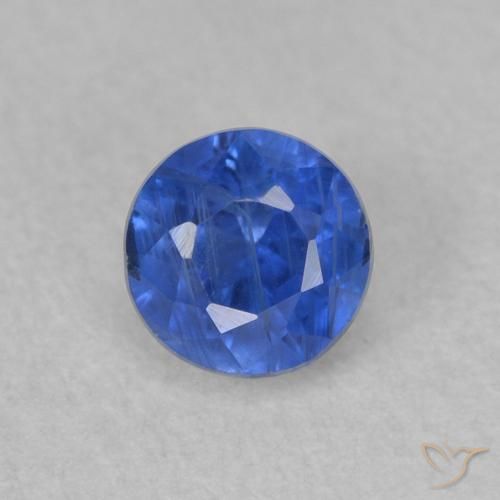 0.52ct 天然 真正的蓝 蓝晶石, 圆形的, SI