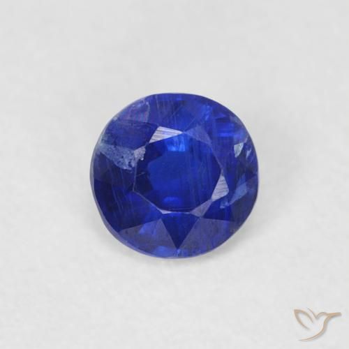 0.31ct 天然 深蓝色 蓝晶石, 圆形的, SI