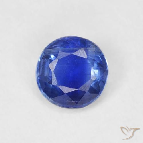 0.36ct 天然 深蓝色 蓝晶石, 圆形的, SI