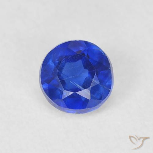 0.39ct 天然 深蓝色 蓝晶石, 圆形的, SI