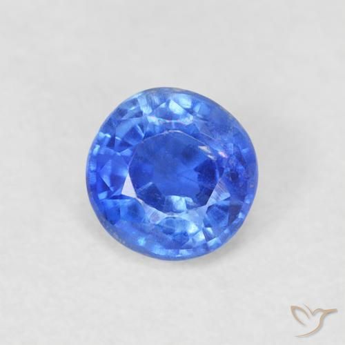 0.36ct 天然 深蓝色 蓝晶石, 圆形的, SI