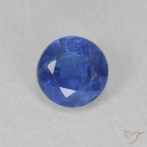 0.43ct 天然 真正的蓝 蓝晶石, 圆形的, SI