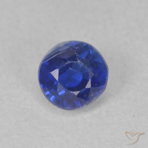 0.40ct 天然 深蓝色 蓝晶石, 圆形的, SI