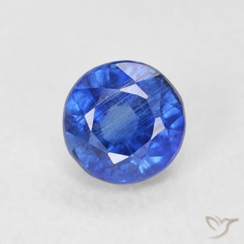 0.45ct 天然 真正的蓝 蓝晶石, 圆形的, SI