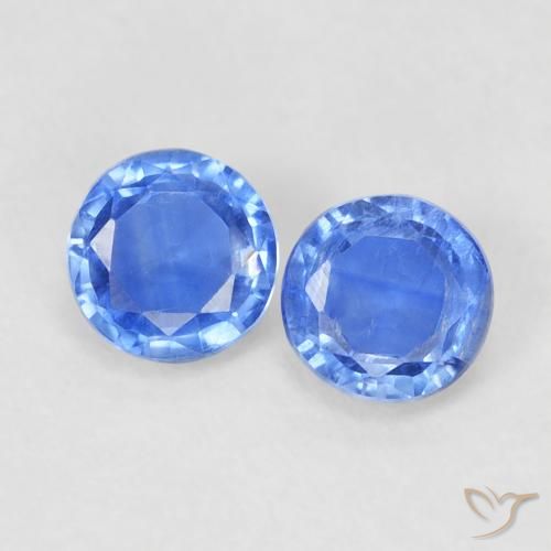 0.67ctw 天然 浅蓝色 蓝晶石, 圆形的, VS-SI