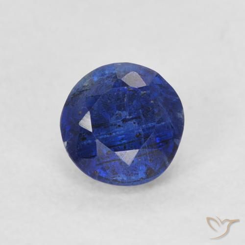 0.38ct 天然 海军蓝 蓝晶石, 圆形的, SI