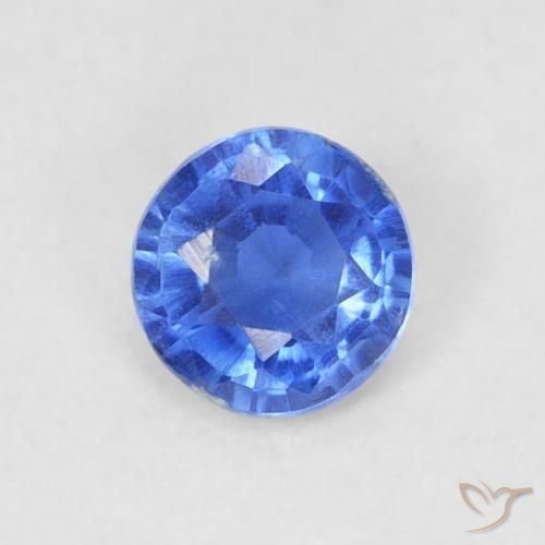 0.31ct 天然 深蓝色 蓝晶石, 圆形的, VS-SI