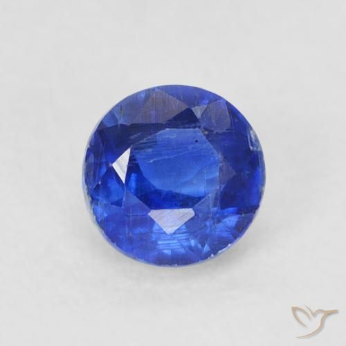 0.47ct 天然 深埃及蓝 蓝晶石, 圆形的, VS-SI
