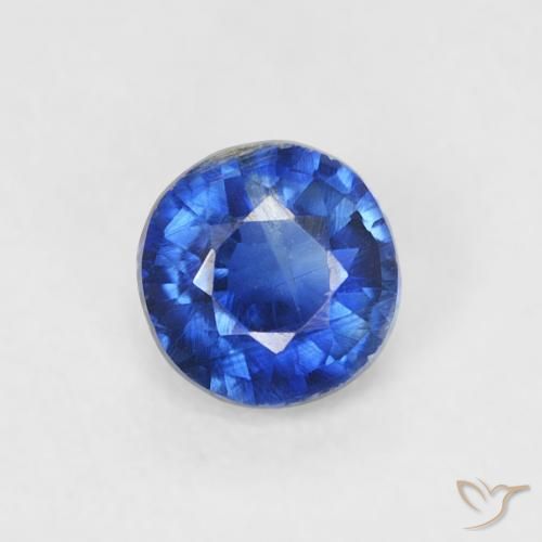 0.34ct 天然 真正的蓝 蓝晶石, 圆形的, SI