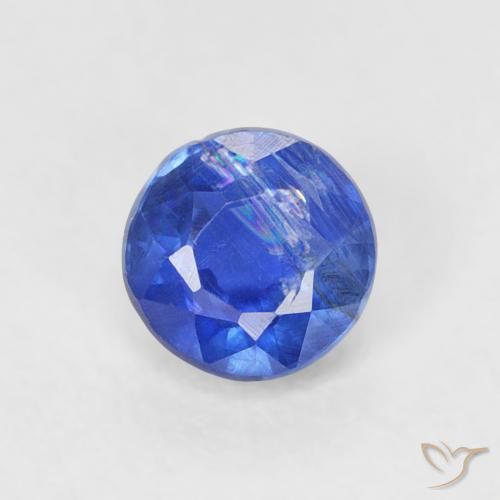 0.39ct 天然 深蓝色 蓝晶石, 圆形的, SI