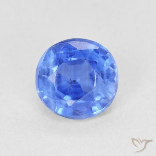 0.77ct 天然 深蓝色 蓝晶石, 圆形的, SI
