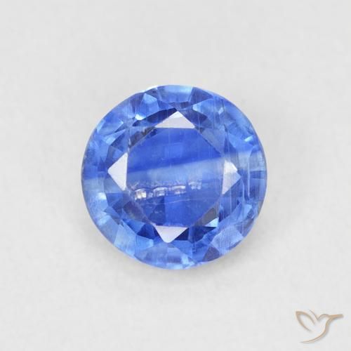 0.70ct 天然 深蓝色 蓝晶石, 圆形的, SI