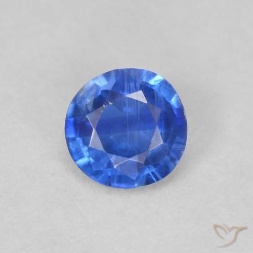 0.31ct 天然 深蓝色 蓝晶石, 圆形的, VS-SI