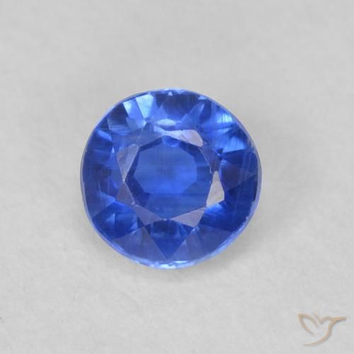 0.44ct 天然 深蓝色 蓝晶石, 圆形的, VS-SI