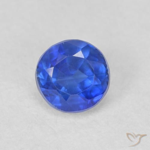 0.45ct 天然 深蓝色 蓝晶石, 圆形的, VS-SI