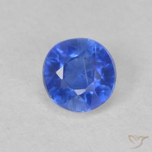 0.46ct 天然 深蓝色 蓝晶石, 圆形的, VS-SI